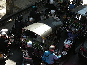 サイアム付近の大渋滞