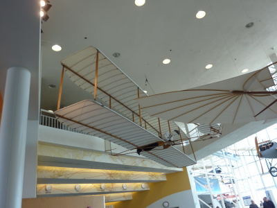 ライト兄弟の飛行機の復元モデル
