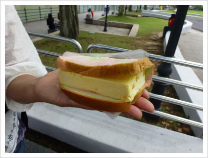 アイスクリームのパンサンド