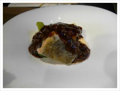 アブラカレイのフライ　豆鼓と香味山椒ソース